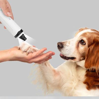 Kedi ve Köpek Tırnak Makası USB Şarjlı Otomatik Tırnak Taşlama Cihazı LED Işıklı Elektrikli Manikür