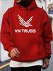 Casual VN Truss Logo Hoodie - Cozy Fleece-Lined