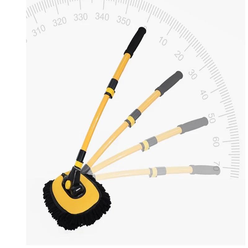 

Набор щеток для мытья автомобиля, щетка для мытья, шенилловая микрофибра, телескопическая швабра с длинной ручкой, инструмент для мытья автомобиля, желтый
