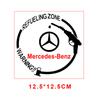 1Pcs Car Fuel Tank Cap Stickers Vinyl Fashion Decoration Decals For Mercedes Benz A180 A200 W205 E63 AMG 2014 2015 W166 W246 W242 W176 W212