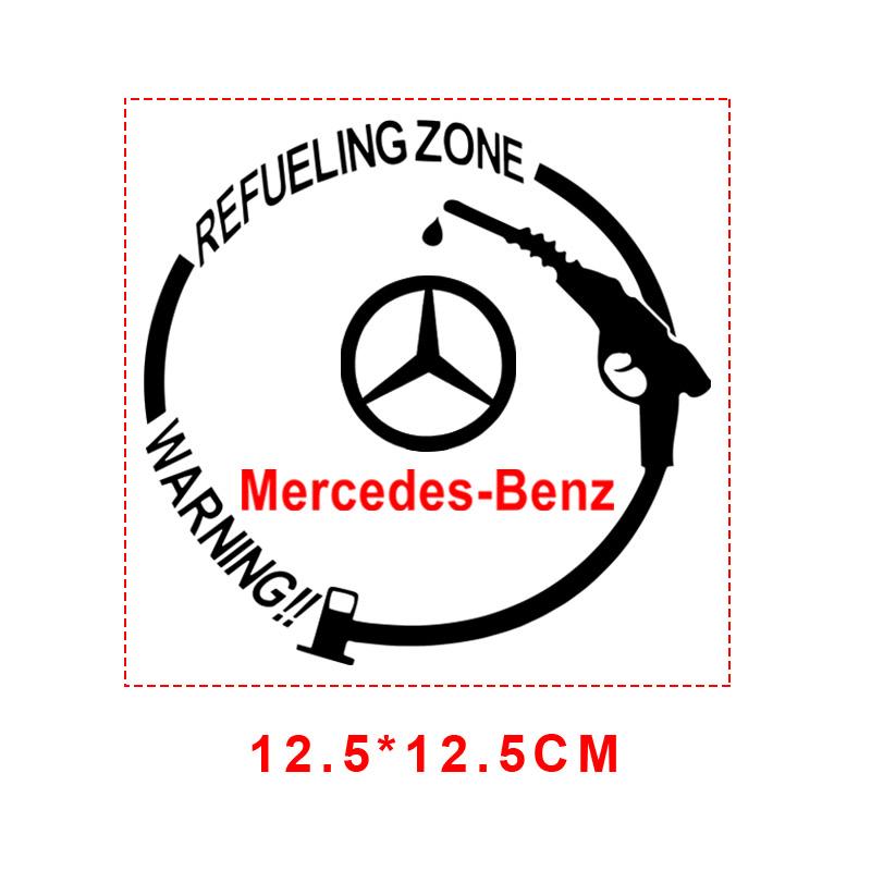 1Pcs Car Fuel Tank Cap Stickers Vinyl Fashion Decoration Decals For Mercedes Benz A180 A200 W205 E63 AMG 2014 2015 W166 W246 W242 W176 W212