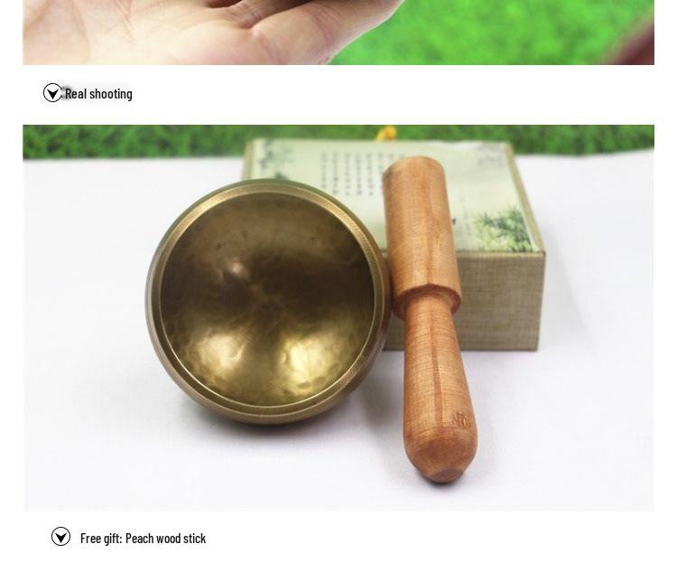 Handmade Nepalese Brass Tibetan Singing Bowl - Buddhist Meditation & Prayer Chime
