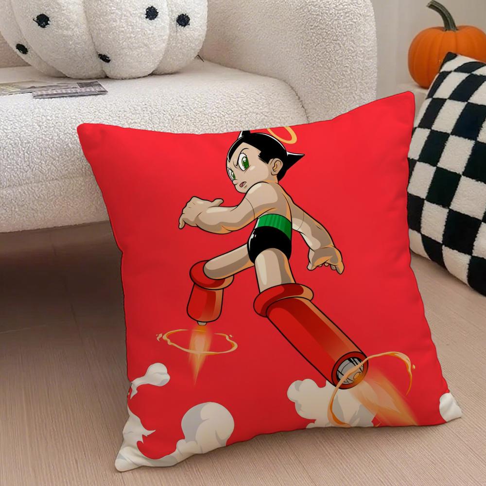 Anime Classic AAstroboy Cushion Cover Throw Pillow Cover Hidden Button Durable Polyester Chair Cushion