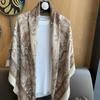 130*130cm Extra Large Square Scarf Fashion Scarves Cotton and Linen Hand Feel Scarf Lightweight Wraps Neck Scarves for Women