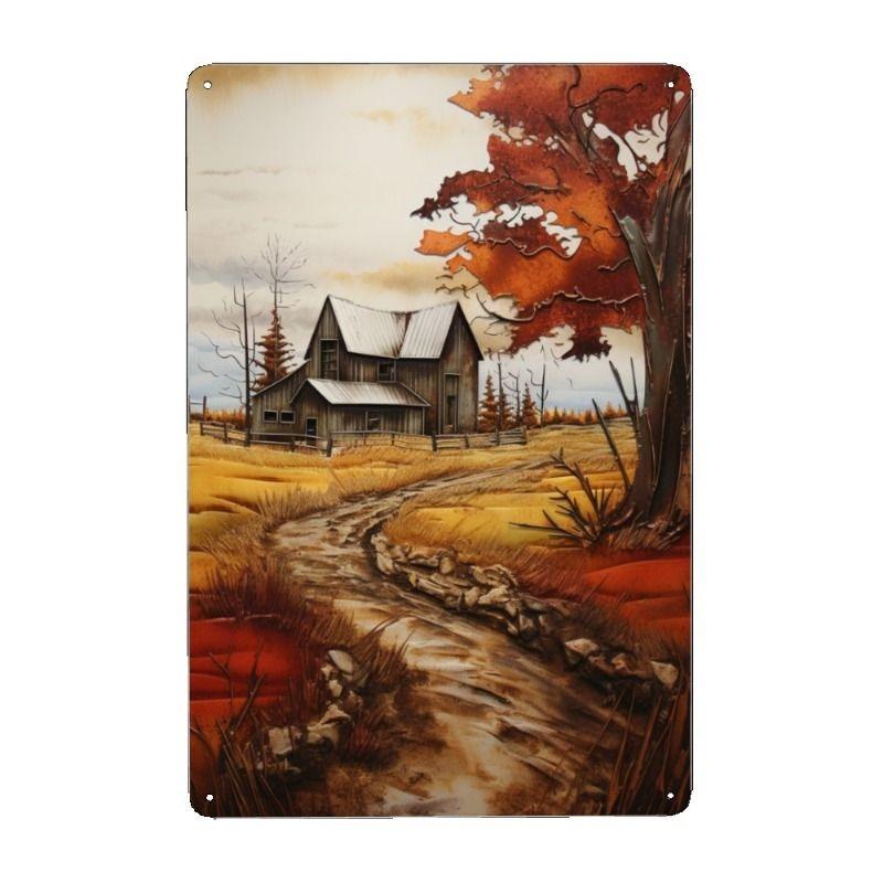 Aluminum Metal Wall Sign, Modern Art Decor Plaque 20x30cm