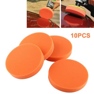 5/10pcs Car Polishing Pads Flat Foam Sponge Waxing Pad Kit Tool For Car Polisher Buffer Auto Beauty Care Buffing Pads High Quality