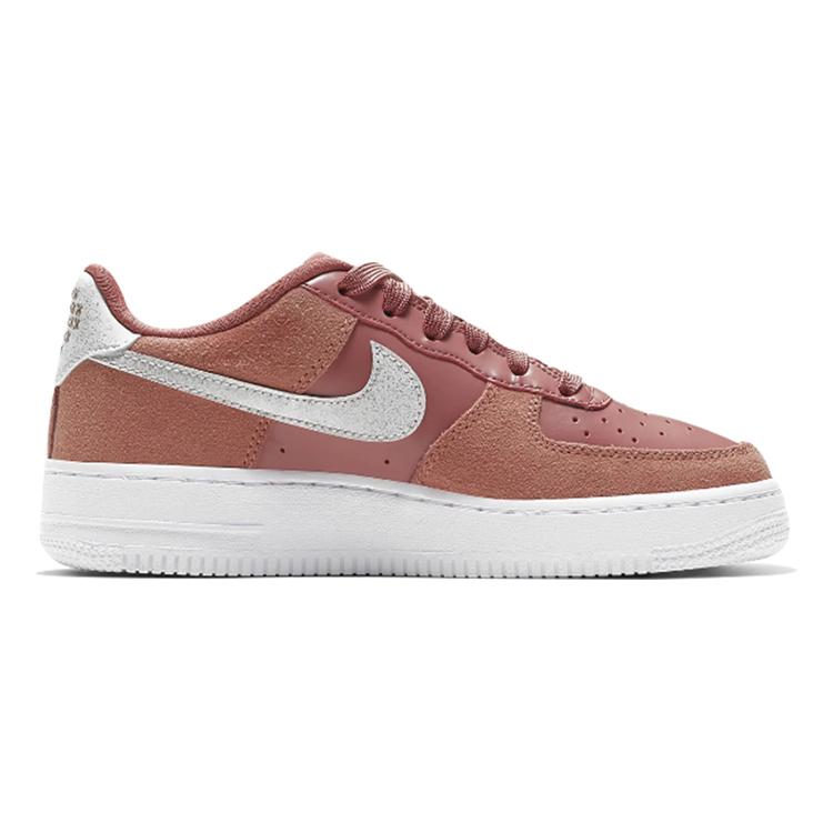 Nike Air Force 1 LV8 Leather Low Top Kids' Skateboarding Shoes Pink Teenagers CD7407-600