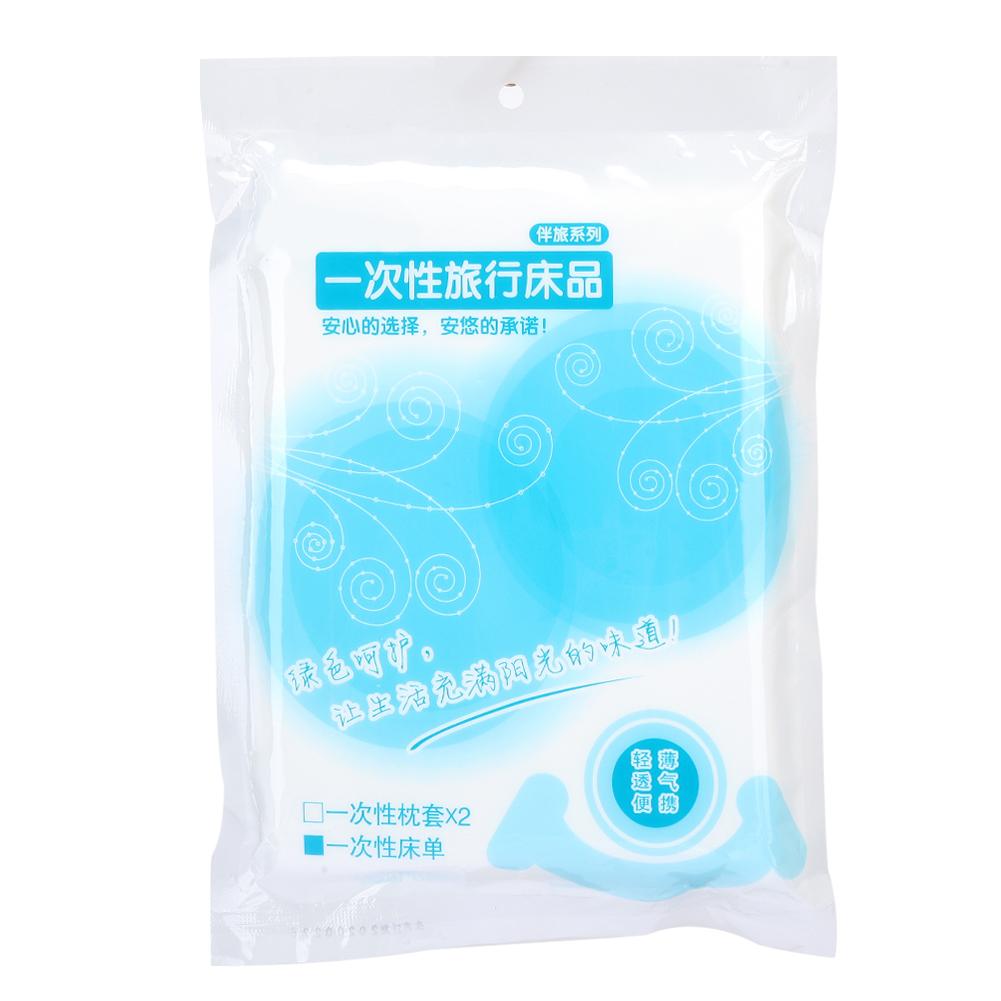 5pcs 120 x 200cm Disposable Bed Sheets Bed Cover Portable Outdoor Hotel Bedding Supplies