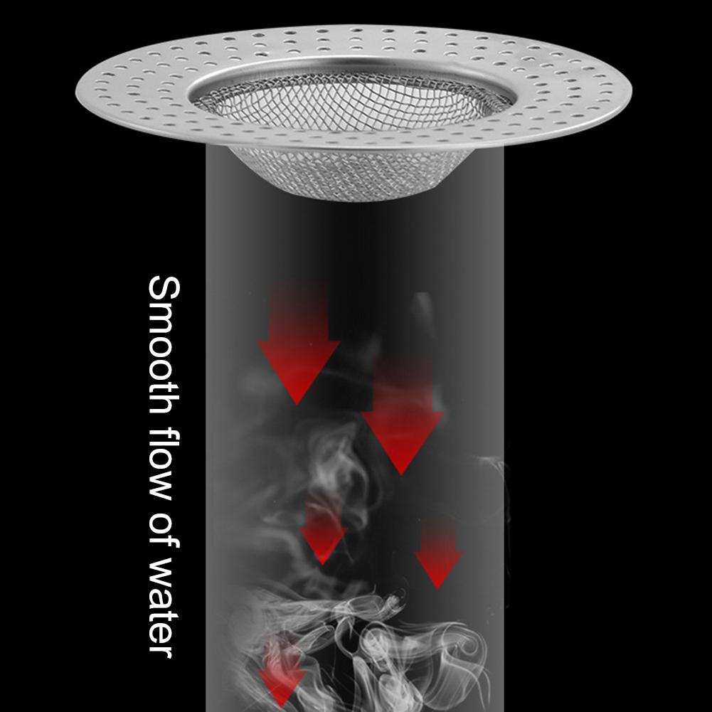 Kitchen Metal Sink Filter Mesh Floor Drain Net Food Slag Stopper Plug Shower Bathtub Hair Catcher Deodorant Drainer Cleaner Tool