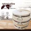 OEING Natural Willow Wood Round Cutting Board