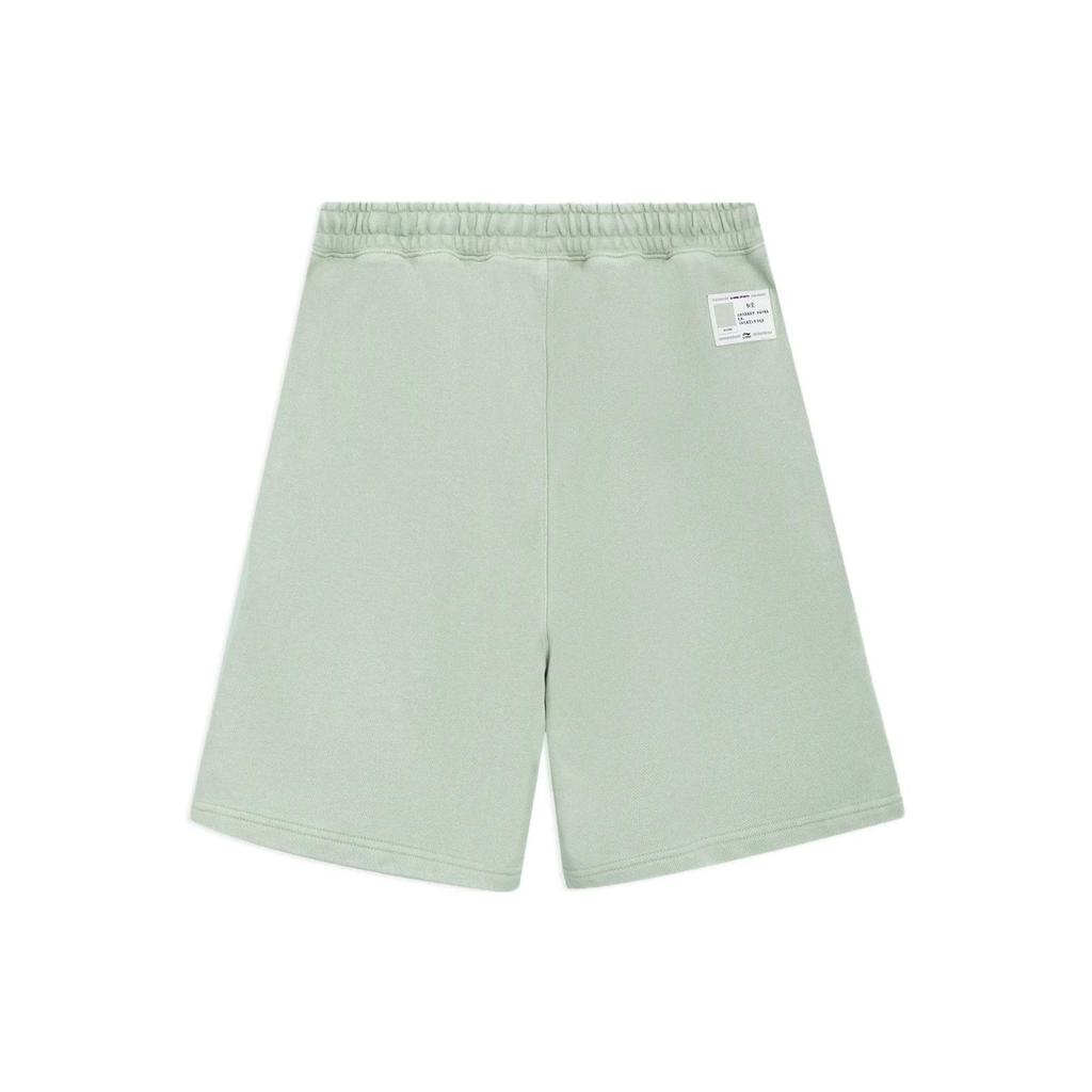 Li-Ning Sports Lifestyle Drawstring Elastic Waist Casual Shorts Men Bottoms Desert-Green AKSS315-5