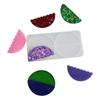 Flexible Silicone Mold for Water Bottle Name Plate Epoxy Resin Nameplate Making Mould for Students and Office Workers