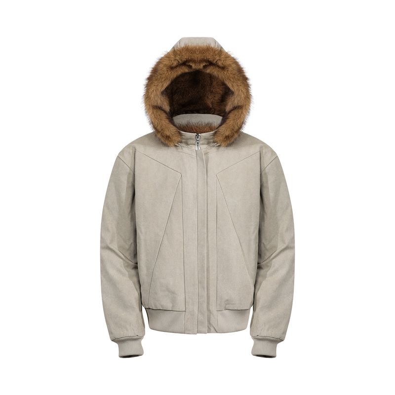 American-Style Winter Padded Jacket with Fleece Lining, Thickened Deconstructed Cotton Coat for Men and Women, High-End Loose Hooded Outerwear, Trendy