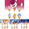 Adorable Disney Winnie The Pooh Strawberry Ice Cream Cosplay Doll Set 9.5cm Pvc