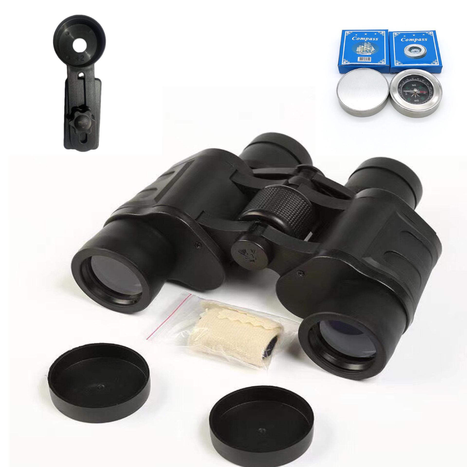 

Потужний бінокль HD 7x35 із нічним баченням при слабкому освітленні для використання на вулиці та на концертах Telescope plus mobile phone clip compass