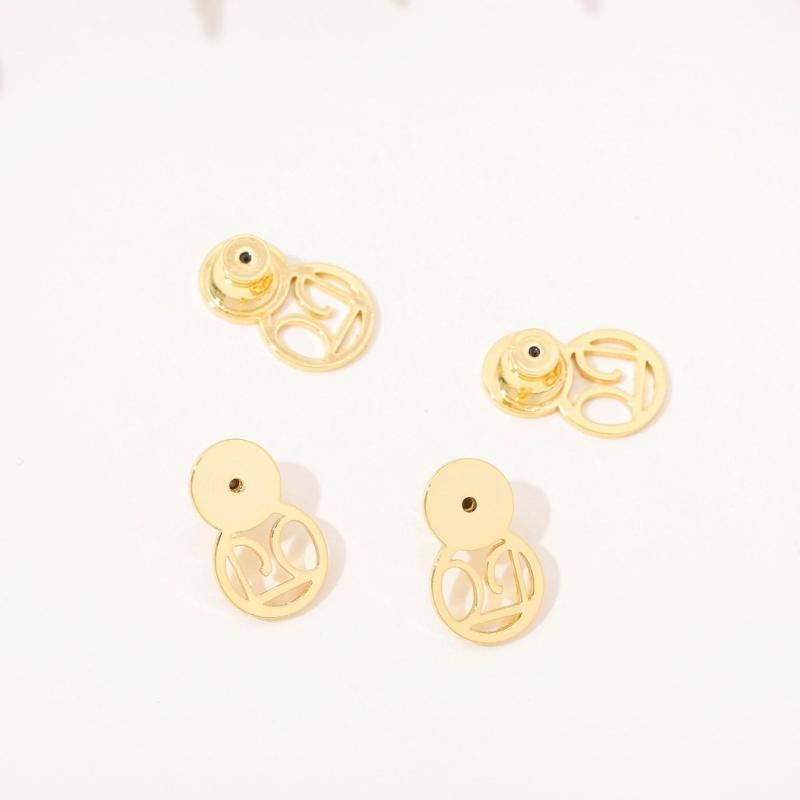 Set of 4 Secure Earring Backs Studs Oval Shape Locking Clutches Secure Locking Backing Earring Plugs for Delicate Ears