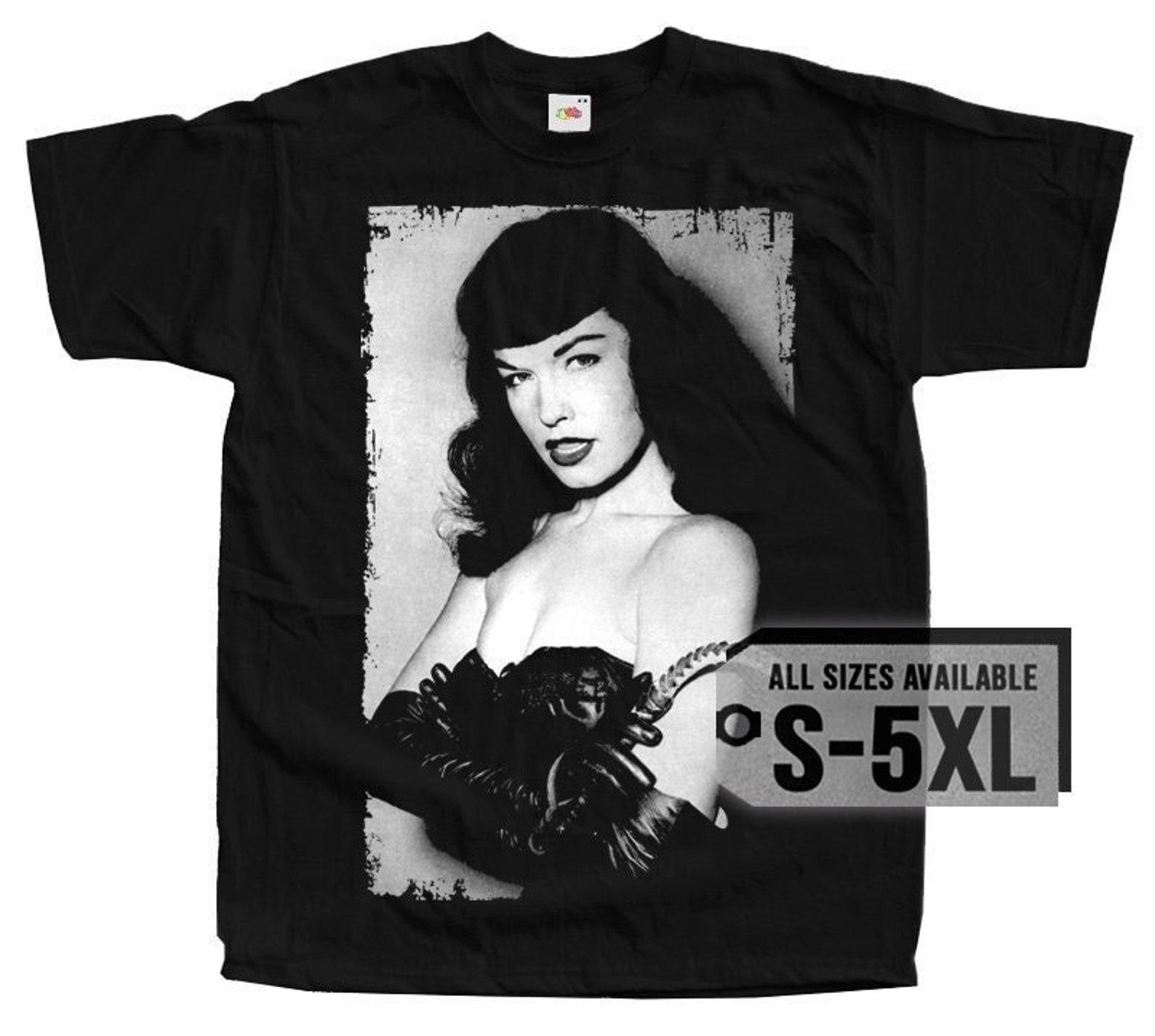 Bettie Page V13 Poster Men T-Shirt all sizes S-5XL S
