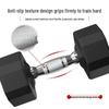 Shun An Lian Dun Rubber-Coated Steel Dumbbell Set with Rack