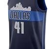Nike Dres NBA Dirk Nowitzki Basketbalová vesta Mavericks 41 Limitovaná edice Pánský dres Modrý 877202-420