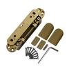 Aluminum Alloy Furniture Hinges Adjustable Butt Hinge 125 Degree Swing Concealed Hinge for Wood Door, Folding Door
