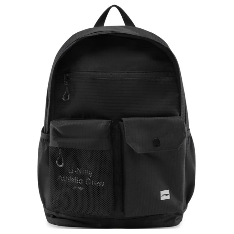 New LiNing Fitness Series Polyester Backpack Unisex Black ABSV157-2