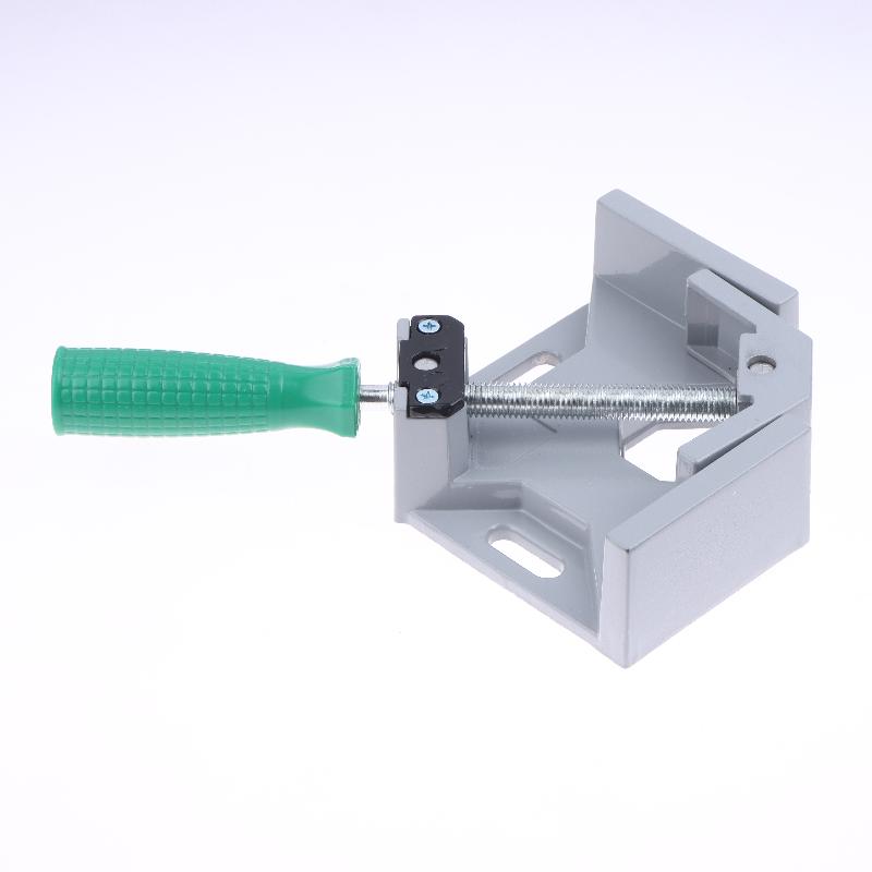 1/2 Pezzi Morsetto ad Angolo Retto a 90 Gradi Saldatura Morsetti ad Angolo Supporto Lavorazione del Legno Cornice per Foto Vetro Strumento Morsetto Mascella Oscillante Regolabile