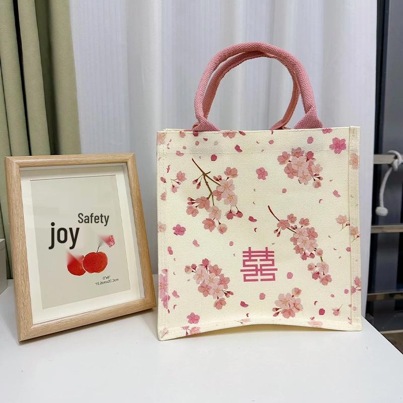 

Joy Character Tote Bag: Bridesmaid Fabric Gift Bag for Weddings