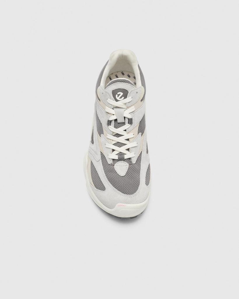 ECCO BIOM C-TRAIL W Damen Echtleder-Sneaker, 80347361421, Shadow White/Gravel/White, Größe 24.0 cm, 3E