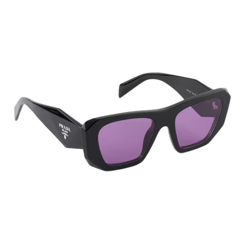 Prada Logo logo design irregular sunglasses women black