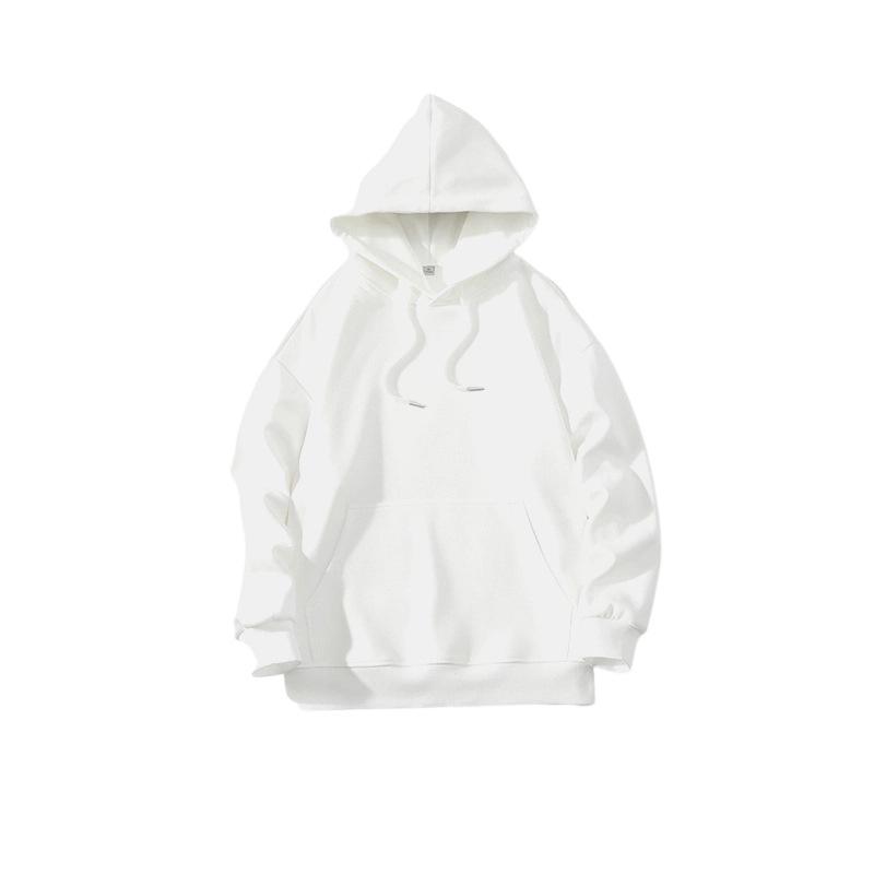 

Japanese Style Men s White Flat Lay Hoodie - Versatile, Youthful, Handsome Long Sleeve XL білий