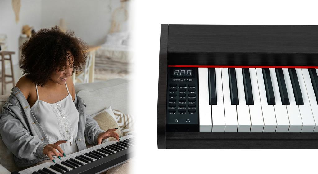 MusicMate MM-P10-B VelvetNote BLACK Digital Piano