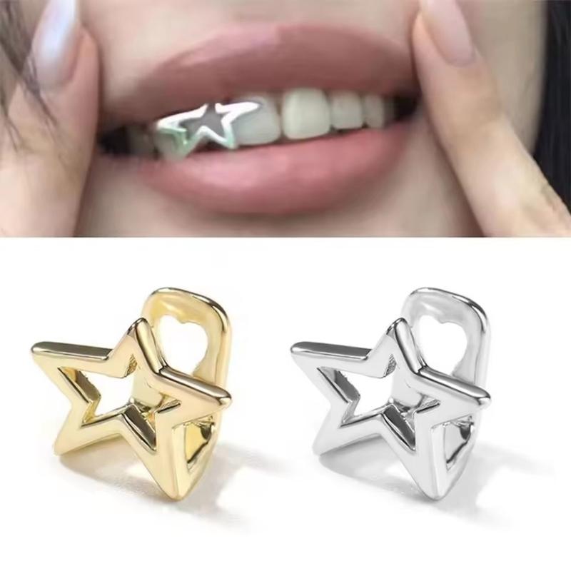 Joias Dentárias Estrela Designs Únicos e Modernos Realçam o Sorriso Charme Elegante Portátil para Estilos Personalizados Decoração