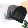 Warm men's and women's Sanskrit contrasting colors, cool fashion versatile wool, new knitted hat, pullover hat, sweet cold hat, European and American