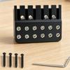SixString BridgeEnd Guitar String Lock Double Row Locking Nut for Guitarists, Luthiers Black