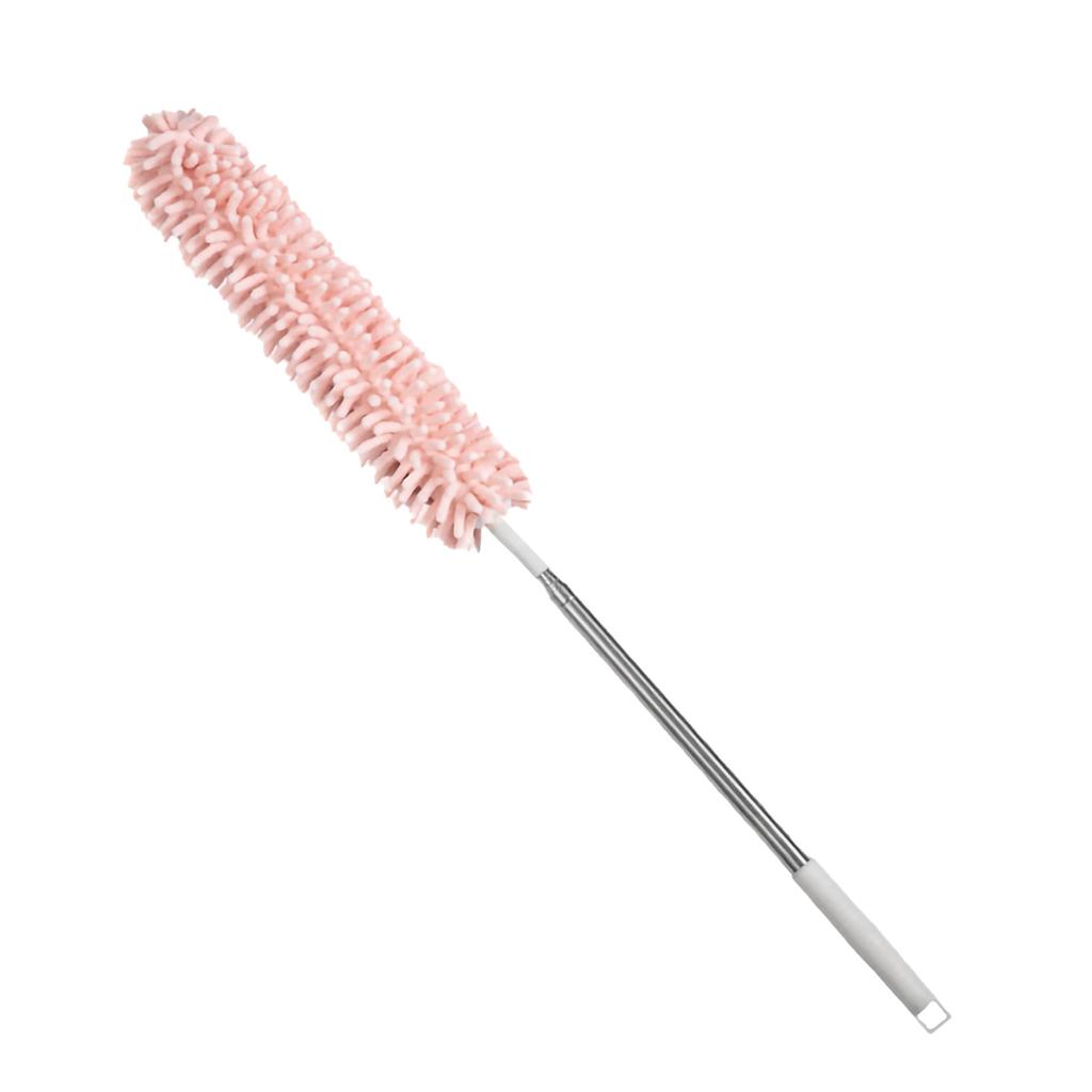 Telescopic Duster Handheld Dust Remover Washable Bendable Head for Household Ceiling Furniture Cleaning