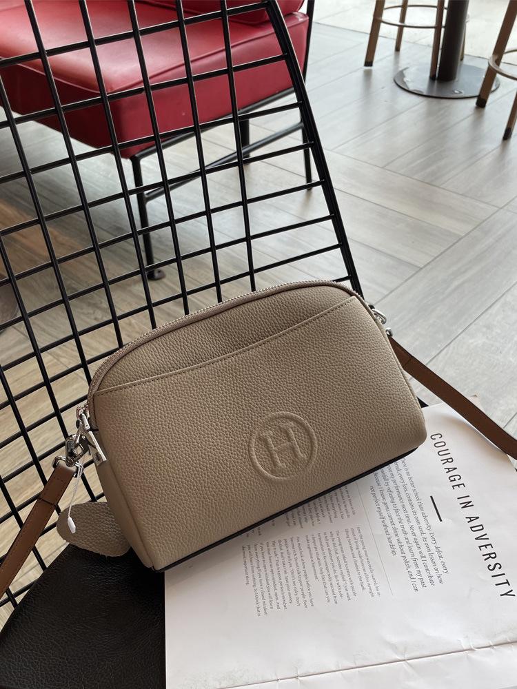 Women's 2025 Summer Genuine Leather Mobile Phone Messenger Bag - Large Capacity Soft Leather Handbag and Shoulder Bag