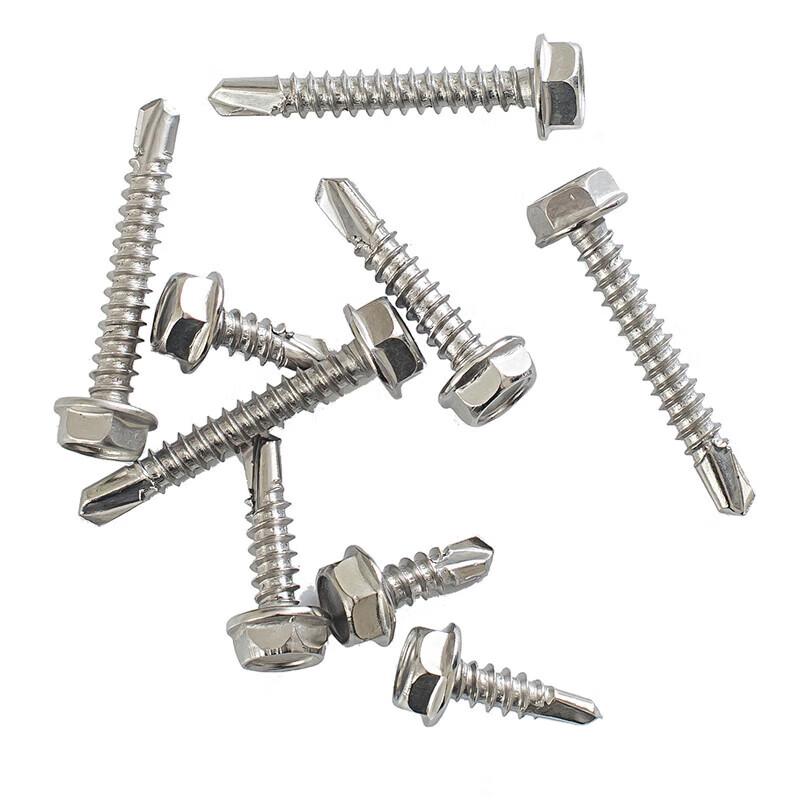 410 Stainless Steel External Hex Self-Drilling Screws