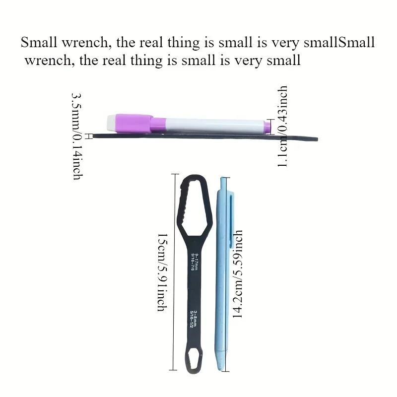 8 to 24 Black Multifunctional Double End Box Wrench Hexagon Double End Solid Wrench Screw and Nut Tool with Various Diameters