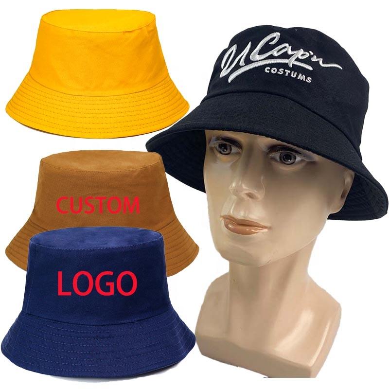 Hb0001 Custom Cotton Bucket Hats Design Your Own Embroidery Bucket Hats With Custom Logo