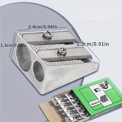 Handheld Wedge Design with 2 Holes, Manual Operation for School, Office, and Art Projects, No Battery Required, Office Required,
