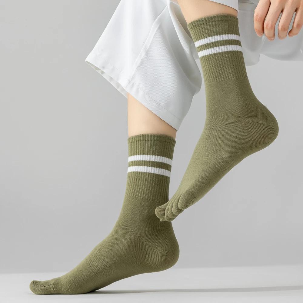 5 Pairs Anti-slip Toe Socks Women Sports Athletic Yoga Pilates Sock Autumn Spring Five Finger Socks Ladies