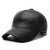 Simulation Leather Hat Autumn And Winter Men'S Cap Outdoor Sunshade Sheepskin Baseball Cap Casual Versatile