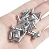 Fishing Crimp Sleeves, 100pcs Single Barrels Crimp Sleeves Crimping Loop Sleeves