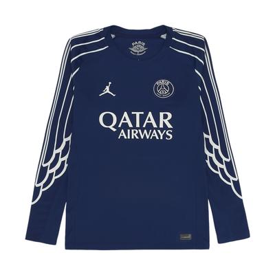 Logo Letter Crew Neck Long Sleeve T-Shirt Men Tops Navy HJ0867-493