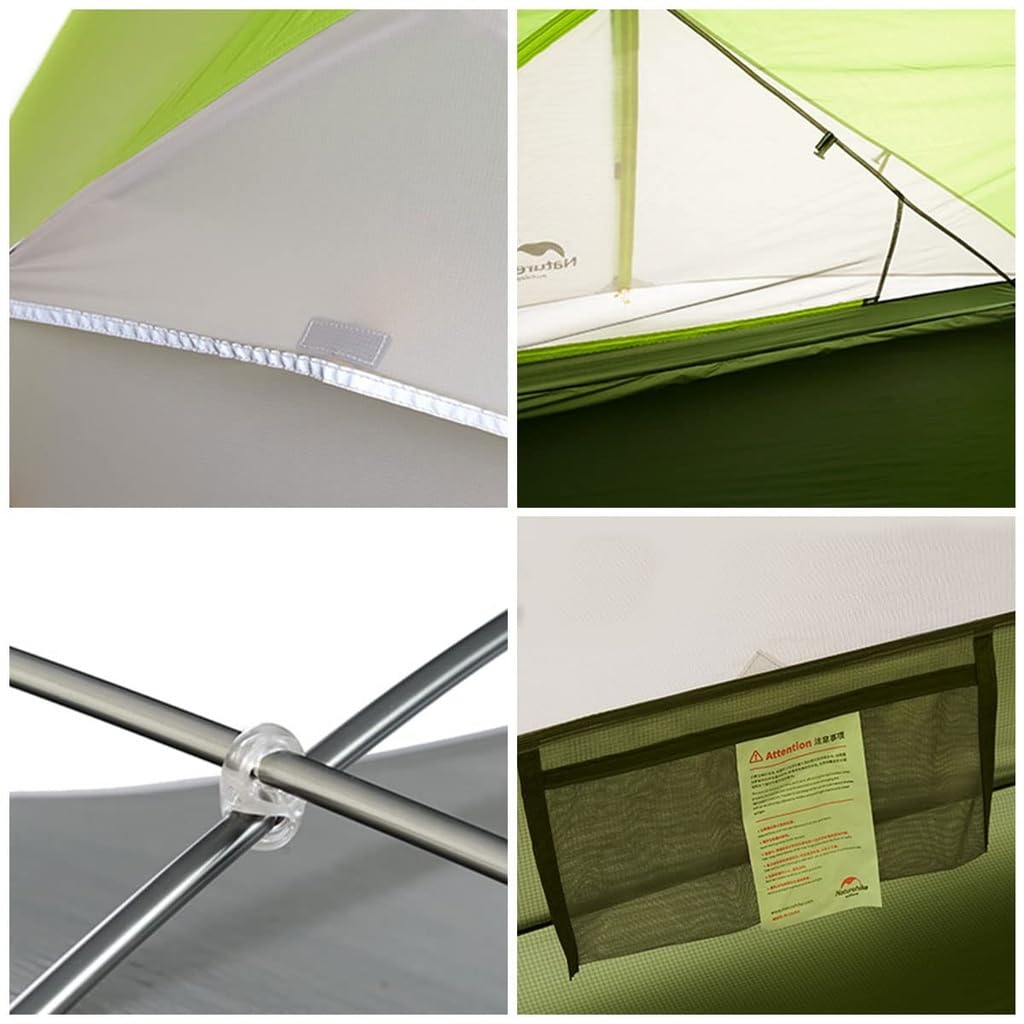 Naturehike Tente d'escalade dôme autoportante ultra-légère double couche Mongar pour 2 personnes, tente de camping en plein air, randonnée à vélo, pare-soleil, insectifuge