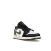 Air Jordan 1 Low GS Black Toe Medium Olive Kids Sneakers Green White 553560-092