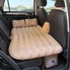 Portable Air Inflatable Car Travel Bed Mat Flocked Sedan Rear Seat Inflatable Travel Mattress Outdoor Camping Mat Car