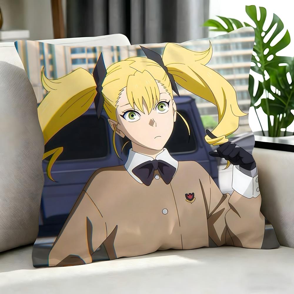 anime Kaiju No. 8 Cushion Cover Cushion Cover Set 4Pcs 50x50 45x45 40x40 Pillowcase Decorative Sofa Home Decor
