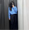 U 1116 Autumn New Women's Striped Loose Casual Shirt Long Sleeve Shirt Air Conditioning Shirt Women's Y169111