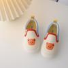 Children Canvas Shoes Girls Cute Cartoon Animal Print Canvas Shoes Boys Antislip Soft Sole Sneakers Size